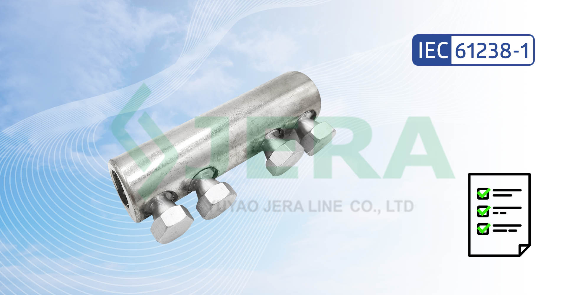 Shear Head Bolt Cable Connector CCBIT-4-70-240 Passed IEC 61238-1 Type Test