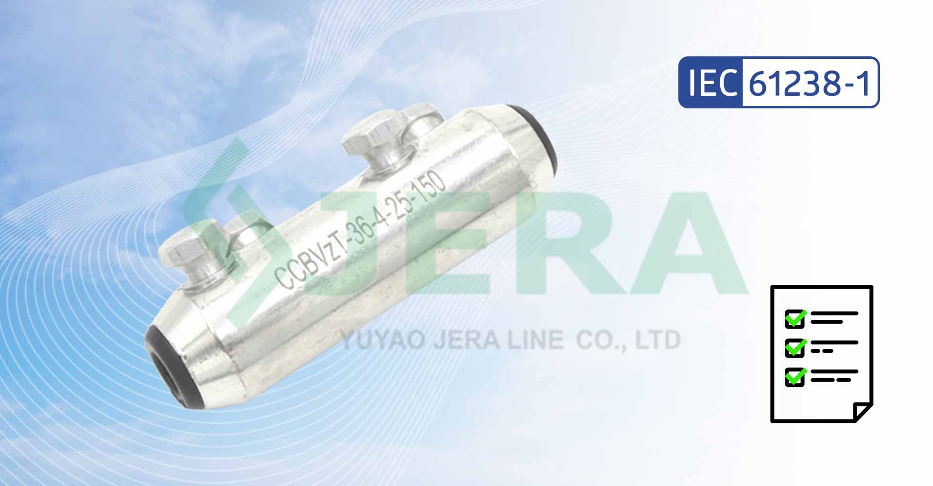 Type Test IEC-61238 Approval Update: MV cable connector CCBVZT-36-4-25-150