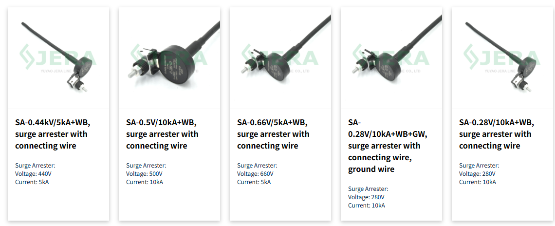 Jera Line SA Series Metal Oxide Surge Arresters