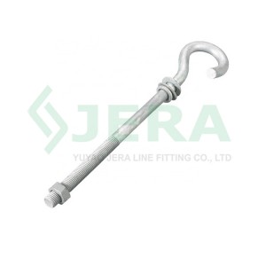 Pigtail pole anchor bolt, PB-16-300